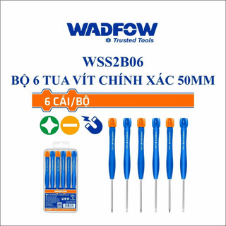 Bộ 6 tua vít chính xác 50mm wadfow wss2b06 hàng chính hãng