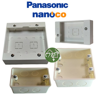 Hộp đế nổi / âm tường nanoco dùng cho dòng wide/full