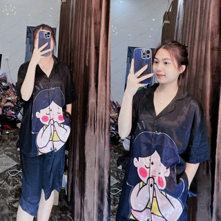 piyama bigsize Lụa lừng xước thiết kế 40-70kg