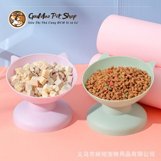 Bát ăn chống gù cho chó mèo - Goumao pet