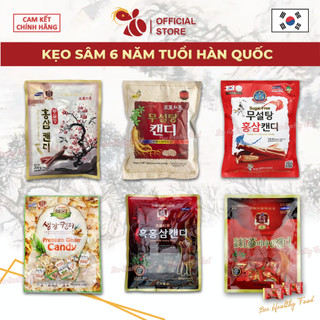 Kẹo sâm kẹo hồng sâm/ hắc sâm 6 năm tuổi hàn quốc