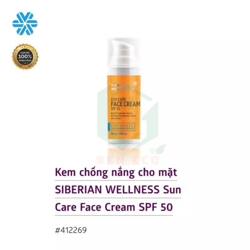 Kem chống nắng cho mặt SIBERIAN WELLNESS Sun Care Face Cream SPF 50