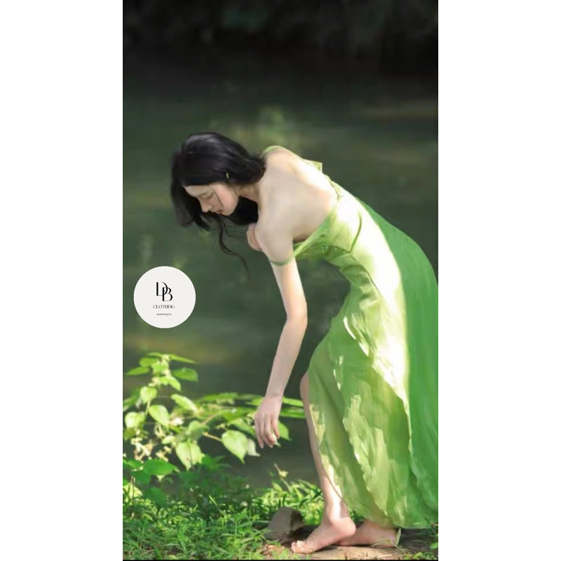 Váy đi biển hai dây bèo dáng xuông màu sắc hot trend 2023