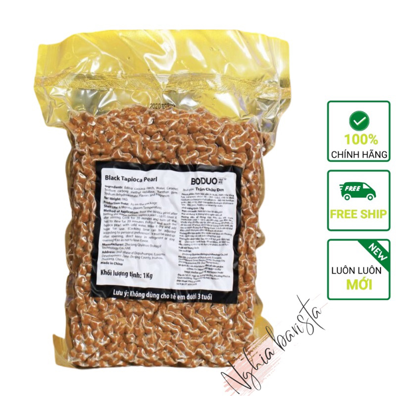 Trân châu đen Boduo 1kg (gói)