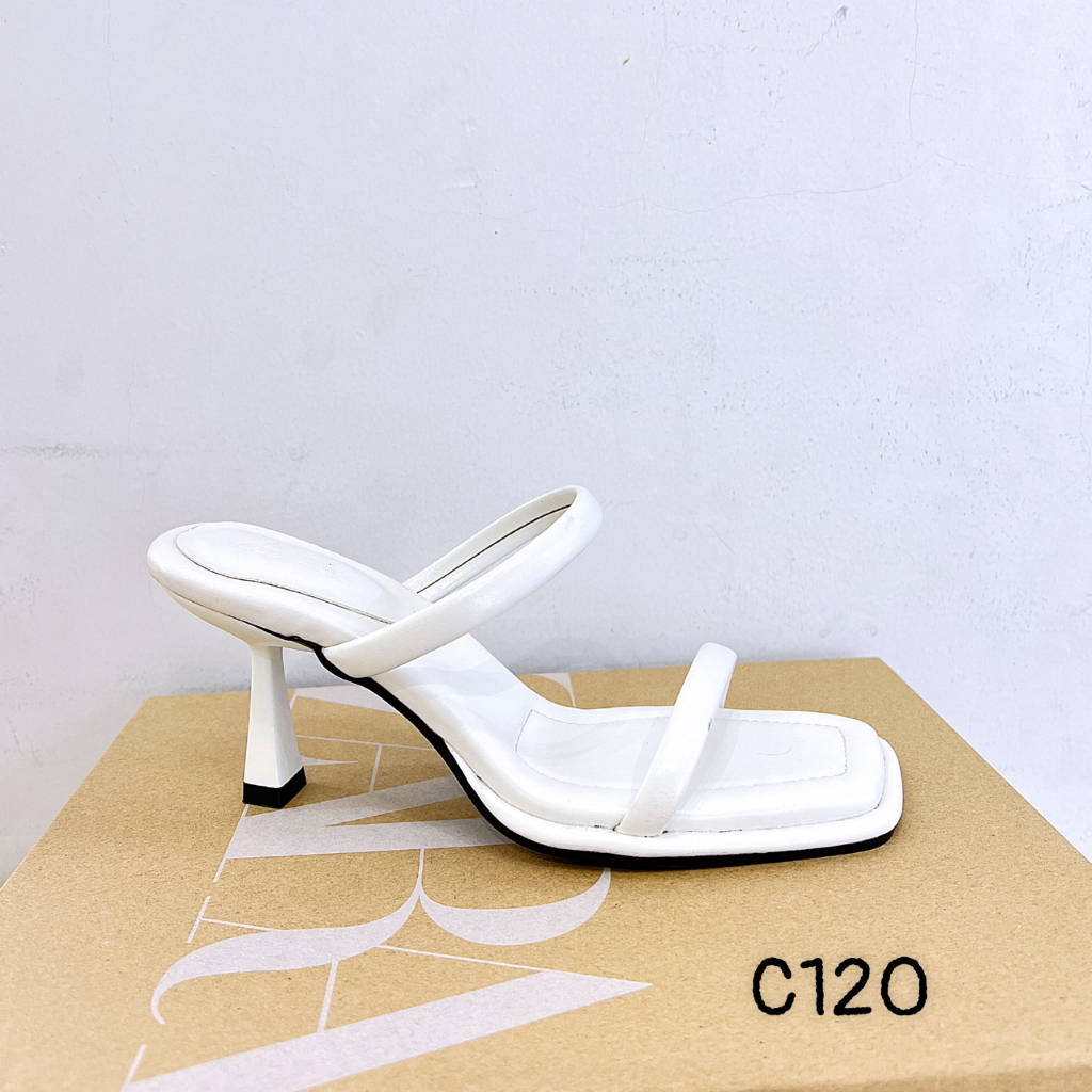 Dép Guốc 2 dây gót trụ tròn êm chân hàng đẹp cao 7cm B325