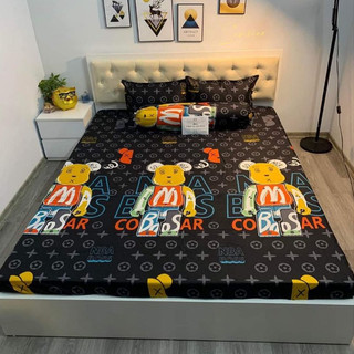 Ga Trải Giường Cotton Poly, Drap Bo Chun Mẫu Dễ Thương- Sò Decor