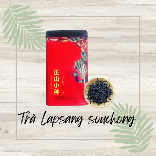 Trà đen Lapsang souchong - Trà đen Vũ Di Sơn hộp thiếc 100gram