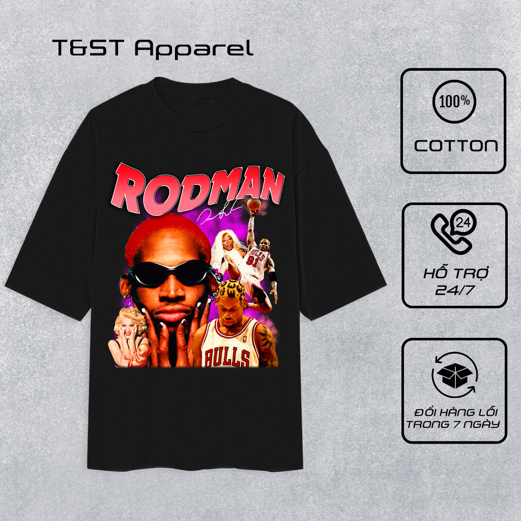 Young Thug Nipsey Hussle Lil Uzi Vert Dennis Rodman NBA Vintage Bootleg Retro 90s Streetwear Rapper Graphic Rap Tee 1990