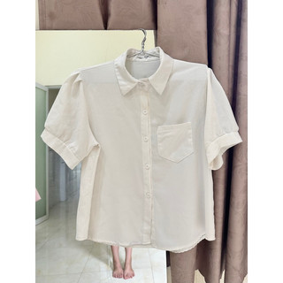 Thanh lý áo trắng sơmi nhiều kiểu peplum 2hand