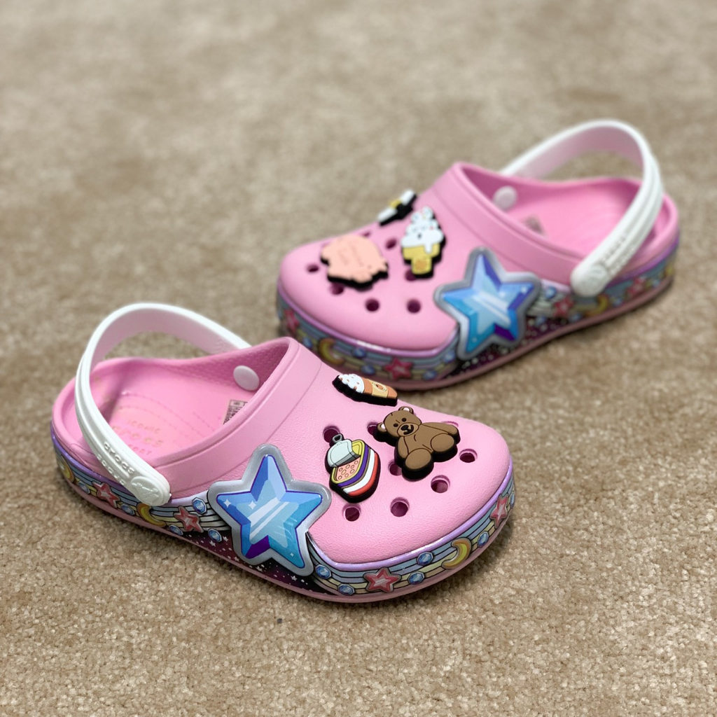 Dép Cross Galaxy Kids - Viền ngôi Sao Đáng Yêu - Tặng 6 jibbitz Ngẫu Nhiên - CGK - Sauvuive