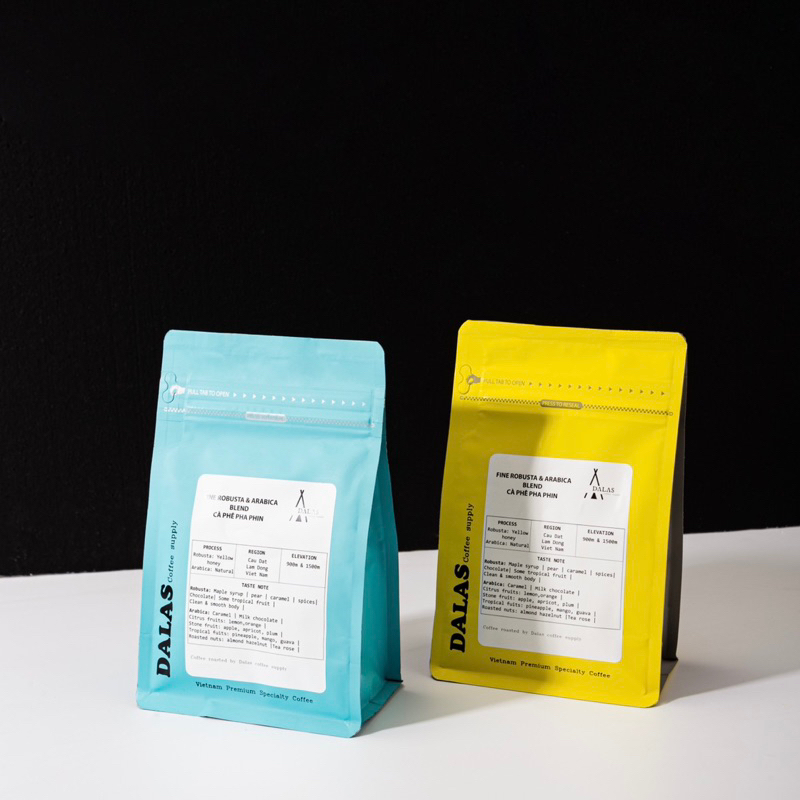 Cà phê pha phin Blend Fine Robusta & Specialty Arabica nguyên chất rang mộc 100% vị đắng đầm hậu ngọt, chua thanh thơm