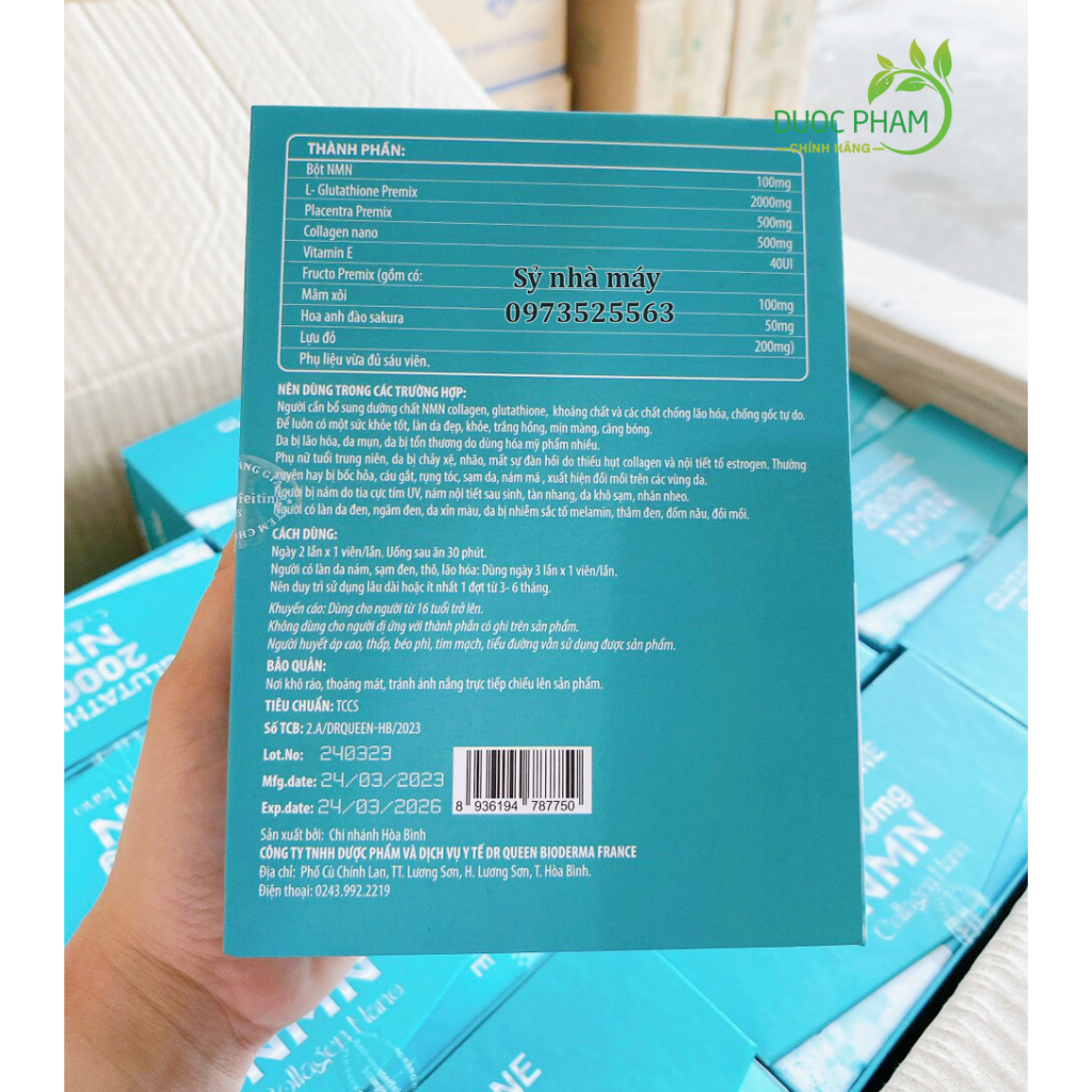 Viên Uống Trắng Da Glutathione 2000mg , viên uống glutathione 2000mg giúp sạch nám, trắng da bật tông