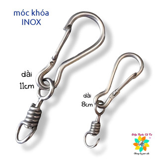 Móc khóa inox mờ 304 nhỏ & lớn - móc treo inox