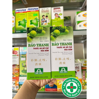Siro bảo thanh - bổ phế, trừ ho, hoá đờm - người lớn