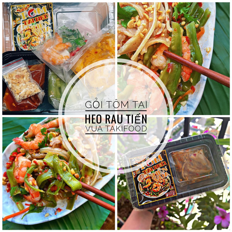 GỎI TÔM TAI HEO RAU TIẾN VUA