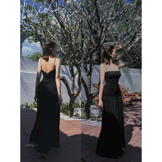 Sẵn Kho-MS117( Đầm Body TK 2D Dáng Dài Nhúng Thun Xoắn hở Lưng Form Chuẩn( Hình thật Trải)