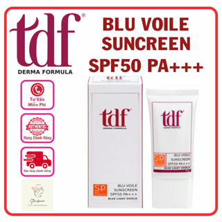 Kem chống nắng TDF Bluvoile Suncreen SPF50 PA+++, chống UVA, UVB là Zinc Oxide và Titanium Dioxd