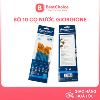 Bộ 10 cây cọ vẽ chuyên dụng cao cấp Giorgione Tô Vẽ Tranh Sơn Dầu, Màu Nước, Màu Acrylic, tinh tế trên từng nét vẽ
