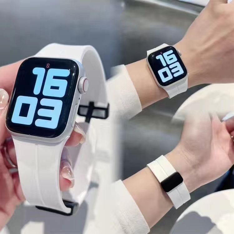 Dây Đeo silicon cho Apple Watch Ultra series 9 7 8 se 6 5 49mm 44mm 45mm 40mm 41mm