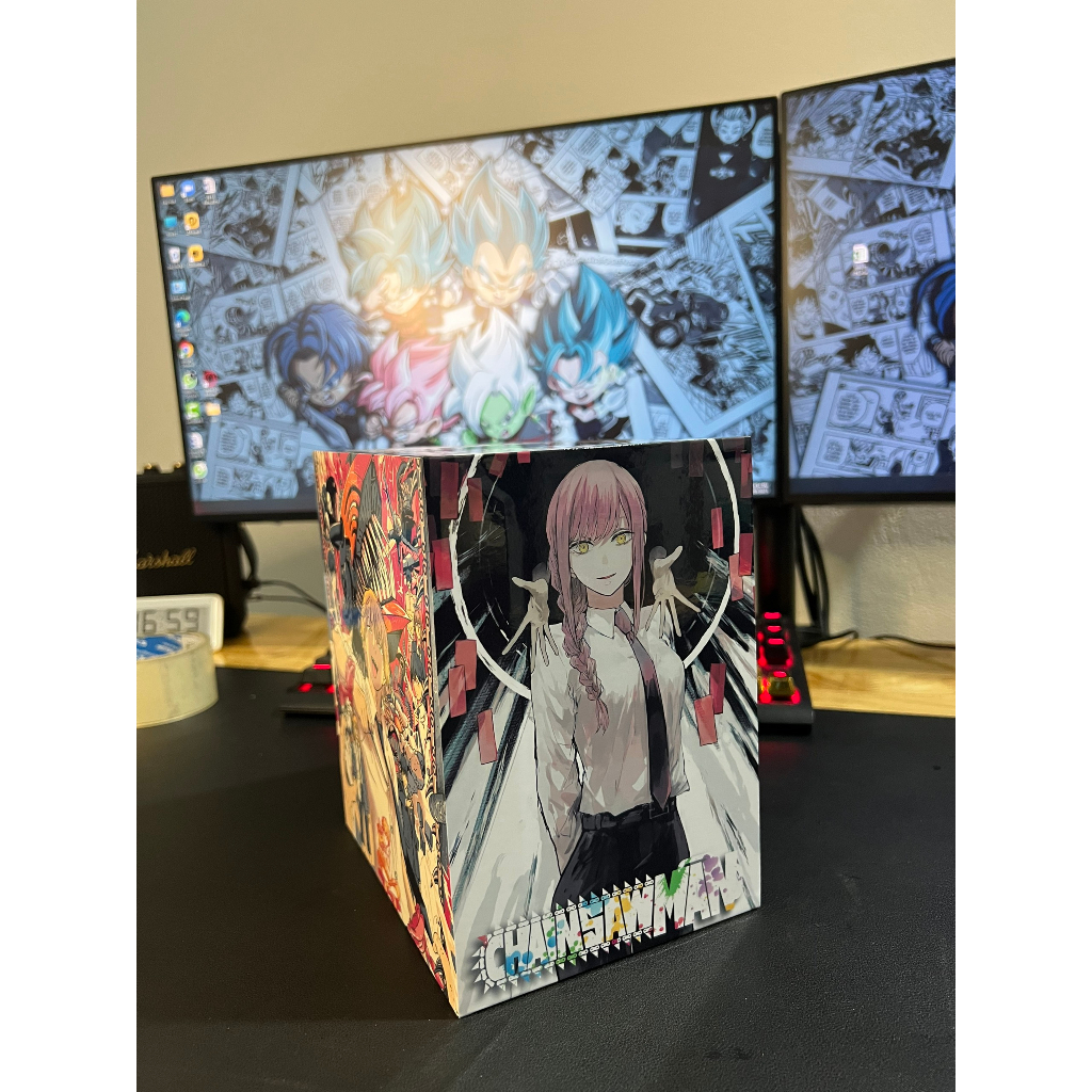 Box Chainsaw Man dùng để bày manga
