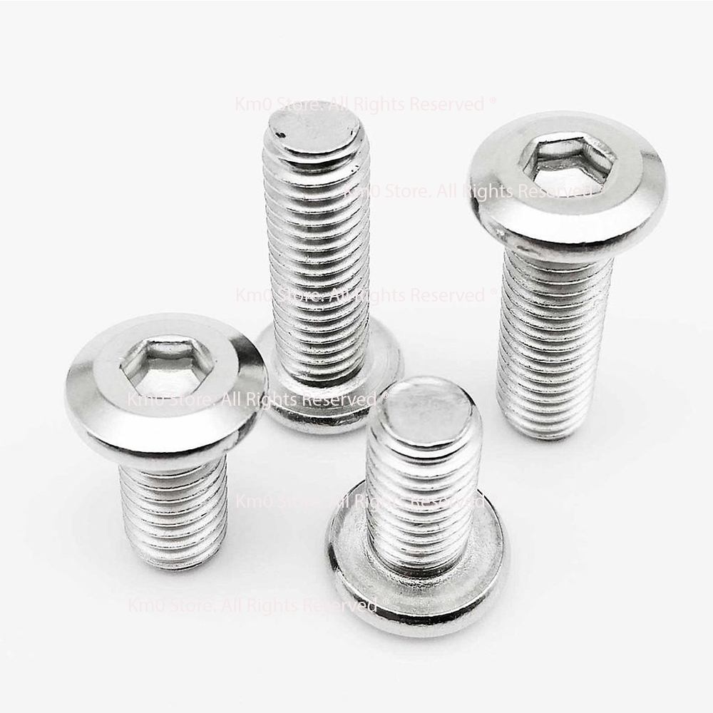 Bulong (Ốc) Lục Giác Chìm Đầu Dẹp Size M8 (8 Li) Inox 304 M113189