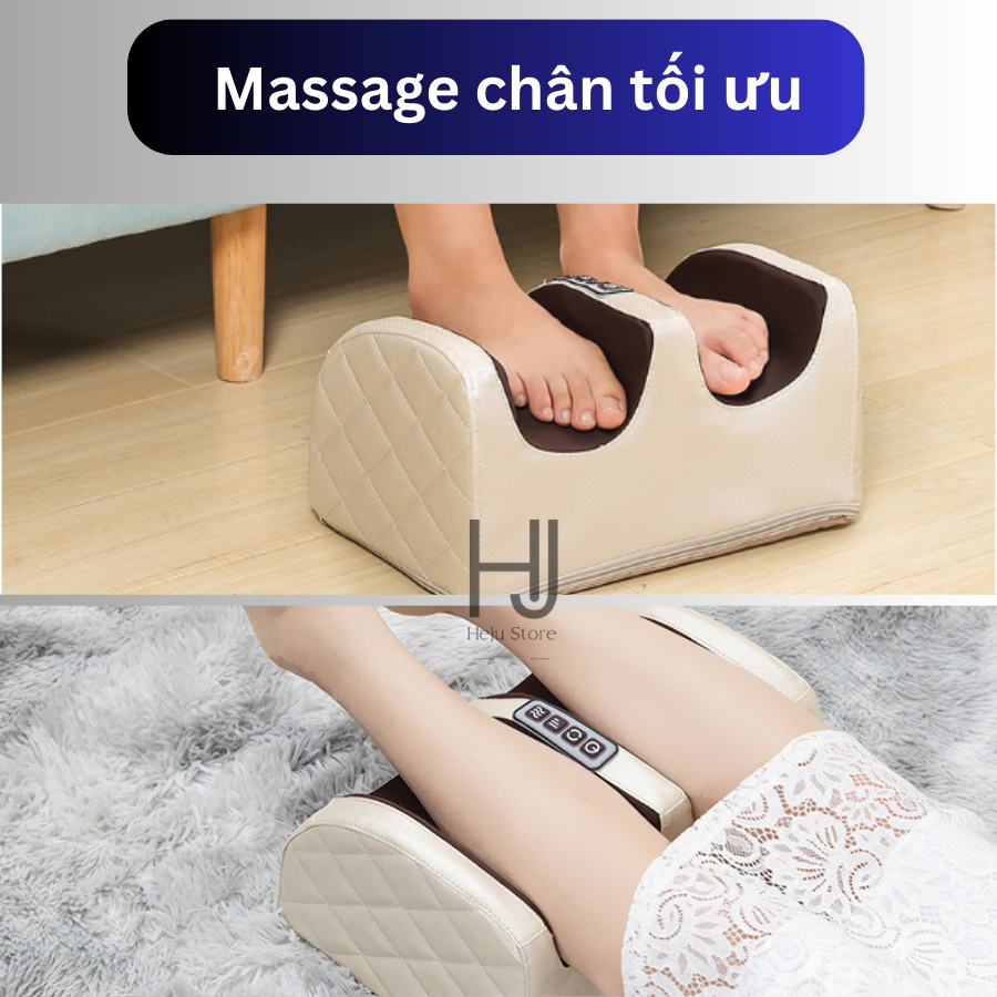 Máy Massage Chân Chườm Nóng Đa Chức Năng - Máy Massage Bàn Chân Tự Động - Máy Massage Bắp Chân Thư Giãn Cao Cấp