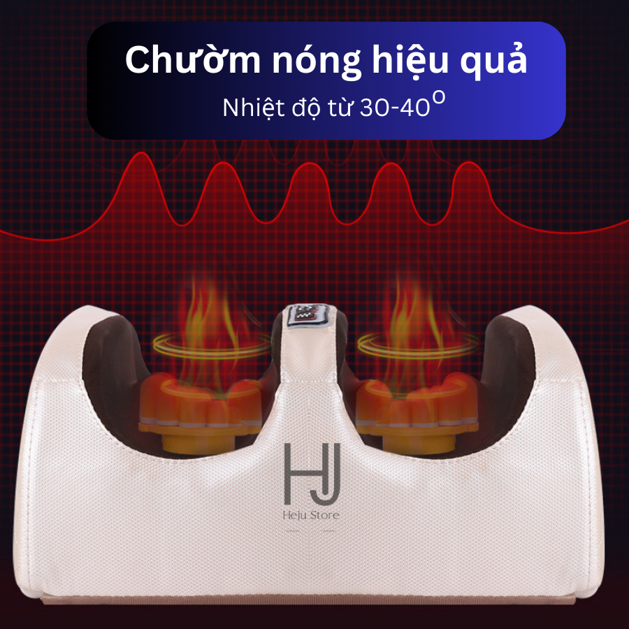 Máy Massage Chân Chườm Nóng Đa Chức Năng - Máy Massage Bàn Chân Tự Động - Máy Massage Bắp Chân Thư Giãn Cao Cấp