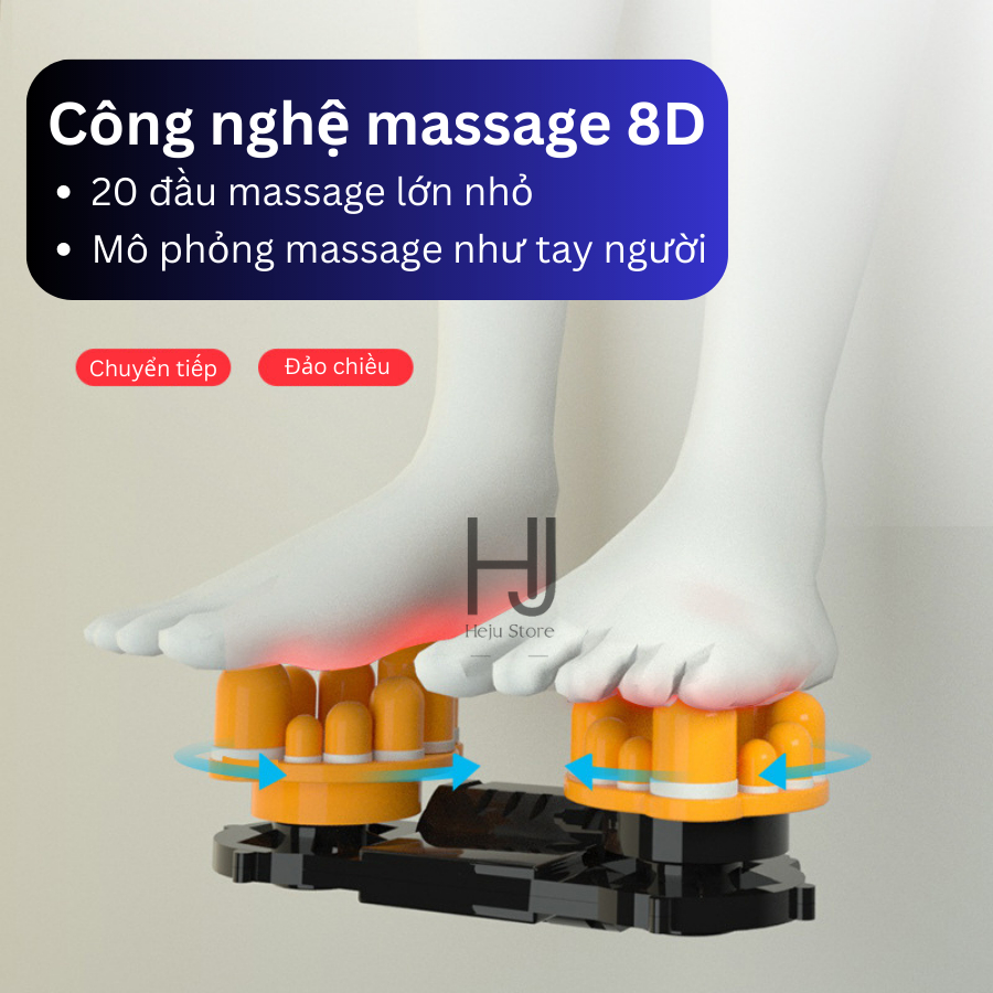 Máy Massage Chân Chườm Nóng Đa Chức Năng - Máy Massage Bàn Chân Tự Động - Máy Massage Bắp Chân Thư Giãn Cao Cấp