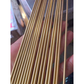 Thanh đồng vàng tròn đặc phi 3mm dài 1m