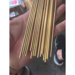 Thanh đồng vàng tròn đặc phi 3mm dài 1m