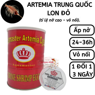 Trứng Artemia Lon Đỏ Tỉ Lệ Nở Cao  - Thức ăn cá 7 màu, cá betta |  Hingaostore.