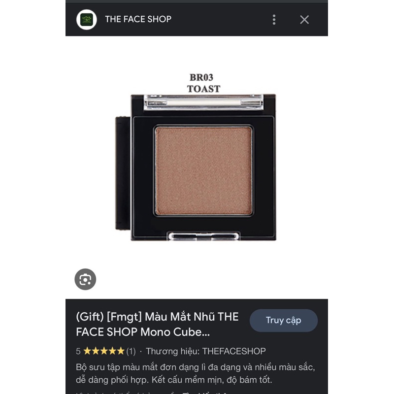 Bảng mắt đơn THE FACE SHOP MÀU BR03