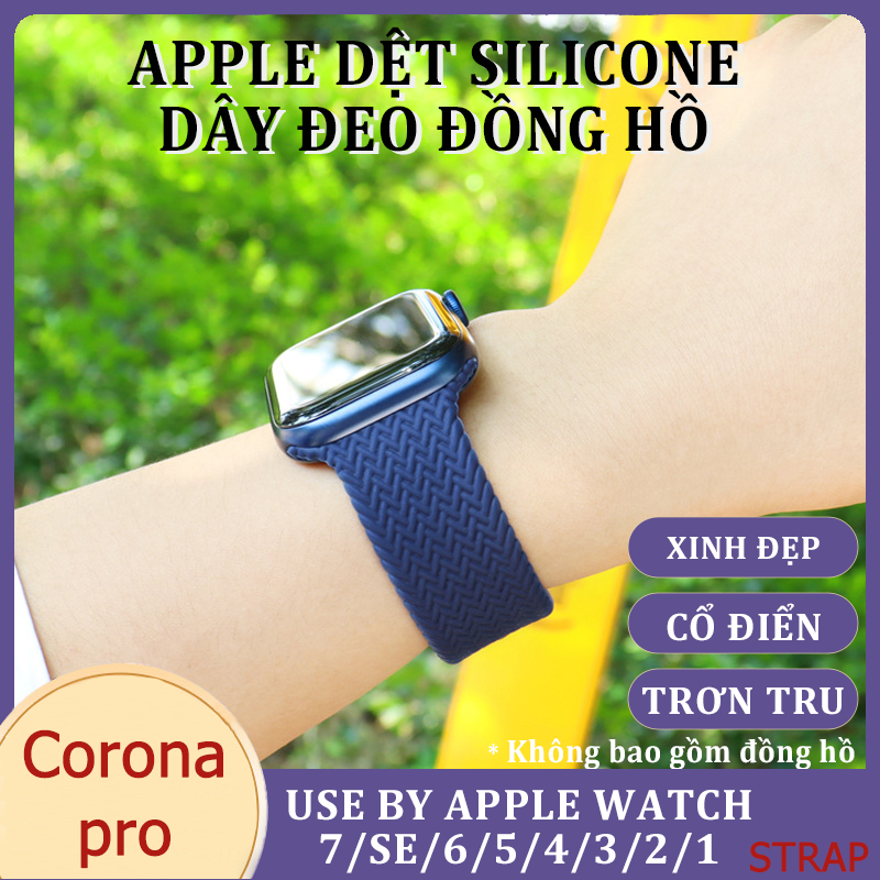 Thích hợp cho dây đeo thể thao Apple Watch dây đeo iwatch6/se dây đeo silicon sáng tạo mới cùng kiểu dáng cho nam và nữ