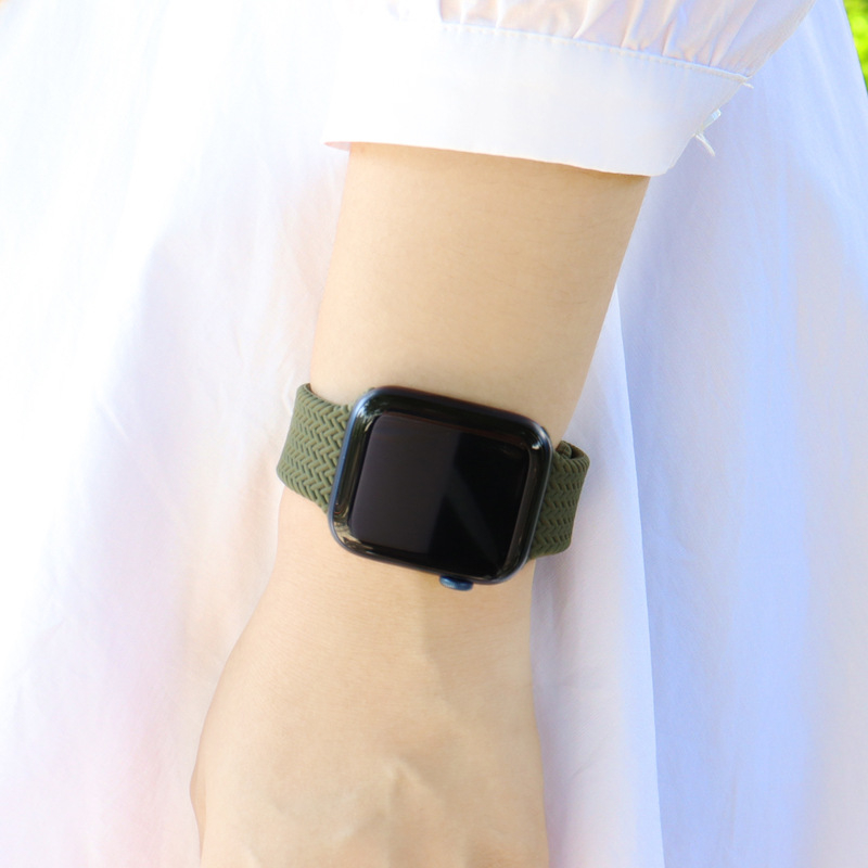 Thích hợp cho dây đeo thể thao Apple Watch dây đeo iwatch6/se dây đeo silicon sáng tạo mới cùng kiểu dáng cho nam và nữ