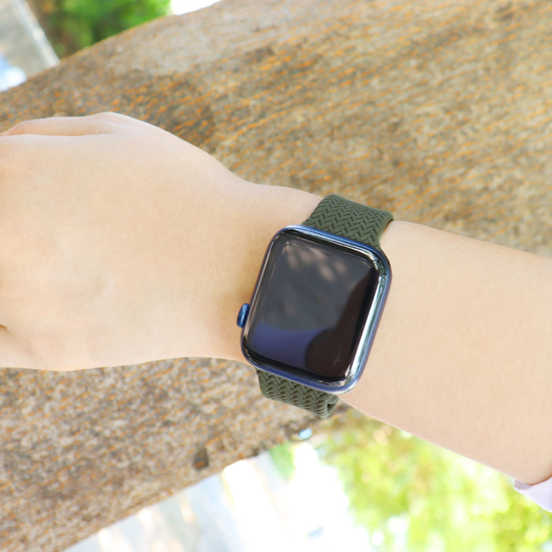 Thích hợp cho dây đeo thể thao Apple Watch dây đeo iwatch6/se dây đeo silicon sáng tạo mới cùng kiểu dáng cho nam và nữ