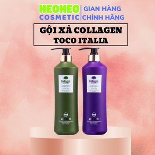 Bộ dầu gội dầu xả TOCO COLLAGEN chính hãng -Dầu gội xả kích thích mọc tóc, phục hồi, mềm mượt Heo