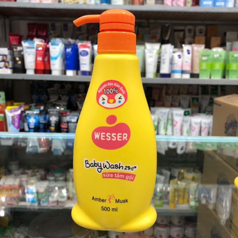 SỮA TẮM GỘI WESSER 2IN1 CHO BÉ 500ML