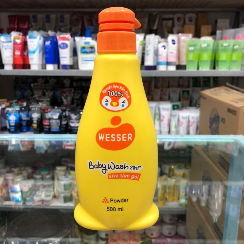 SỮA TẮM GỘI WESSER 2IN1 CHO BÉ 500ML