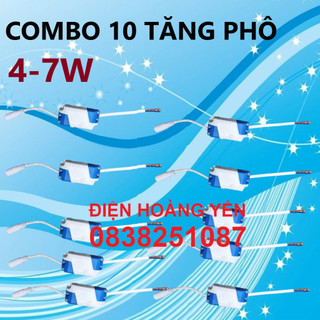 10 Tăng pho đèn led âm trần 4w đế 7w