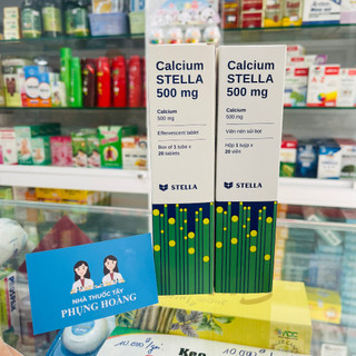 Viên sủi Calcium-Stella 500mg hỗ trợ bổ sung calci