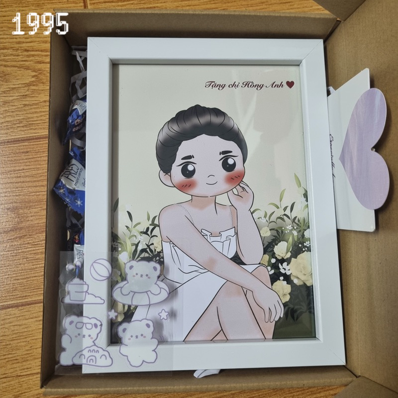 Quà Tặng Tranh Chân Dung Chibi Vẽ Theo Yêu Cầu