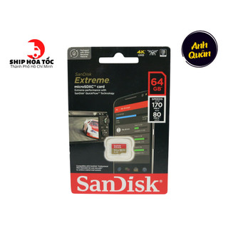 Thẻ nhớ microsdxc sandisk extreme 64gb 128gb v30 u3 4k a2
