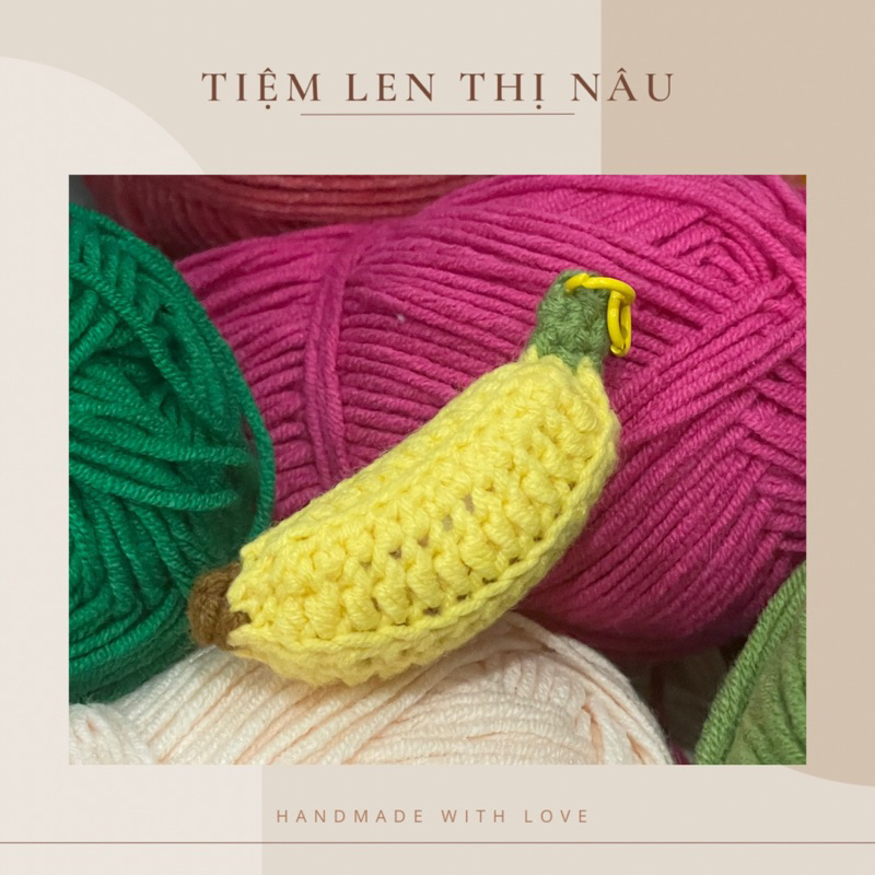 Khỉ Bé - móc khoá len