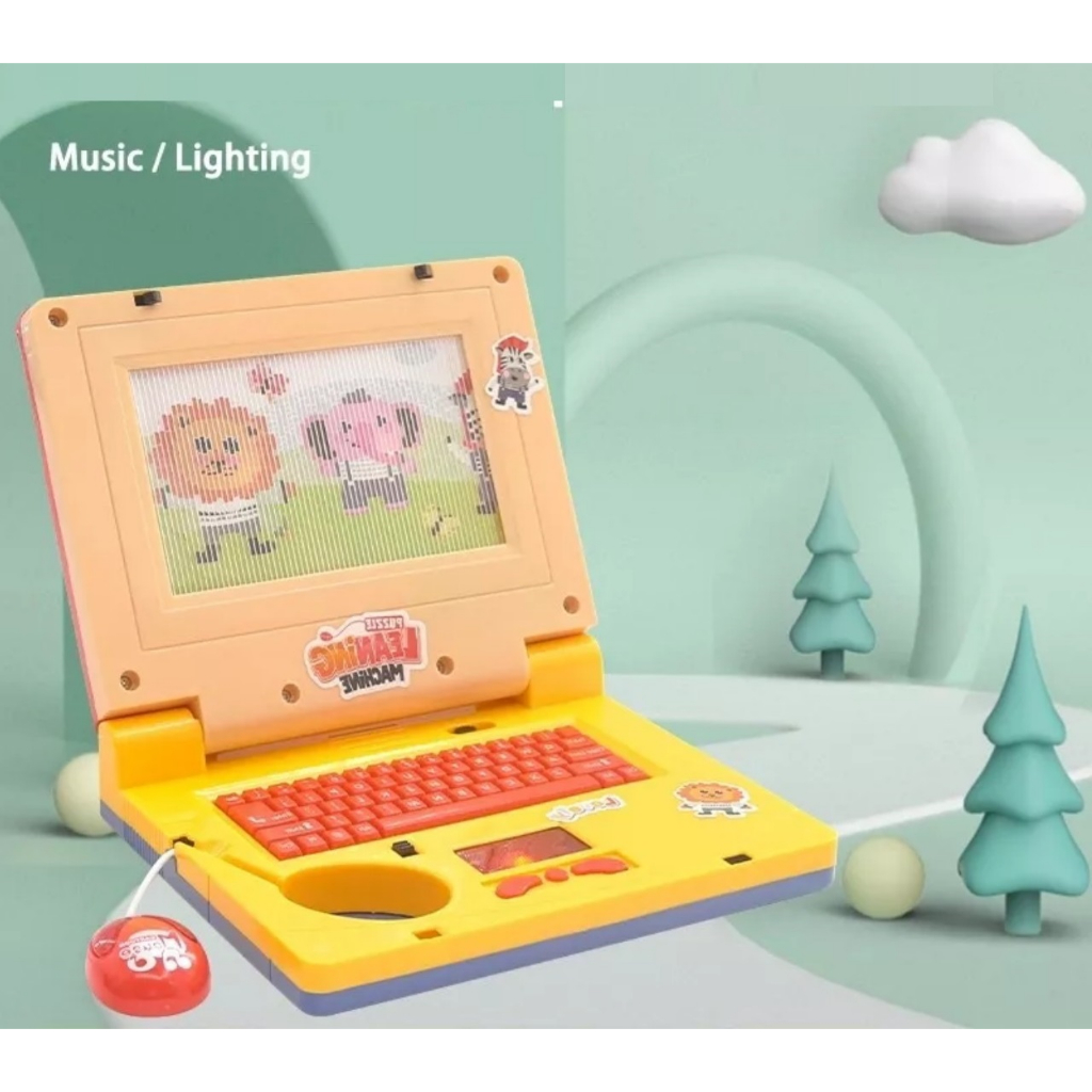 Đồ Chơi Laptop Máy Tính Đồ Chơi Xách Tay Máy Tính Đồ Chơi Cho Bé Có Nhạc Đèn Và Chuột -PUKAPI
