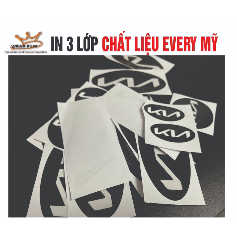 Decal Logo KIA Morning, Cerato, k3k5 cũ, Optima từ đời 2016-2021