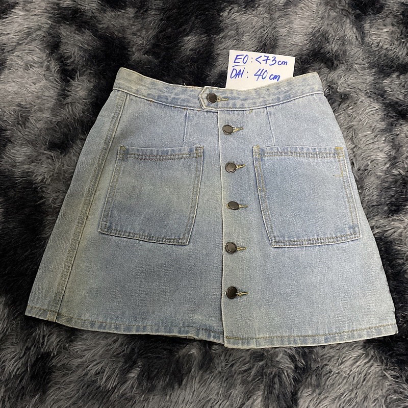 Pass chân váy jeans ngắn, tennis, kaki Thanh Lý