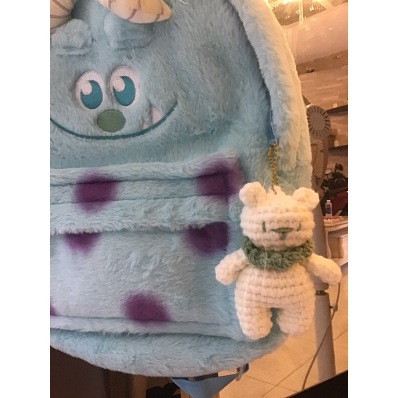 Gấu bằng len cute làm móc khoá