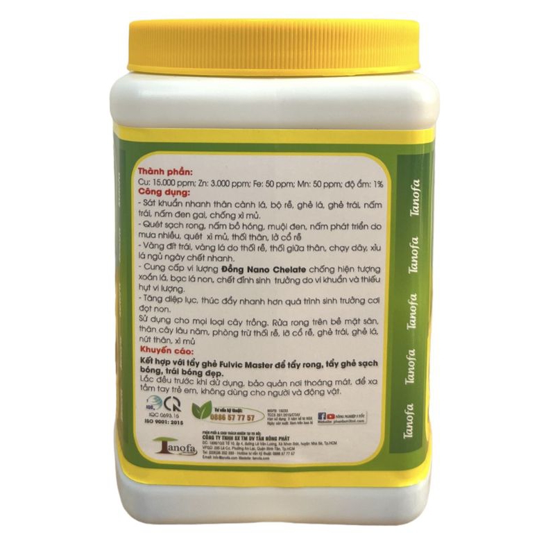 SUPER LIGHTNING ”QUÉT SẠCH RONG” 3 TỐT, PHA 300L, KHÔNG CHÁY LÁ PHÒNG TRỪ NẤM HỒNG, THỐI THÂN, XÌ MỦ HŨ 750GR