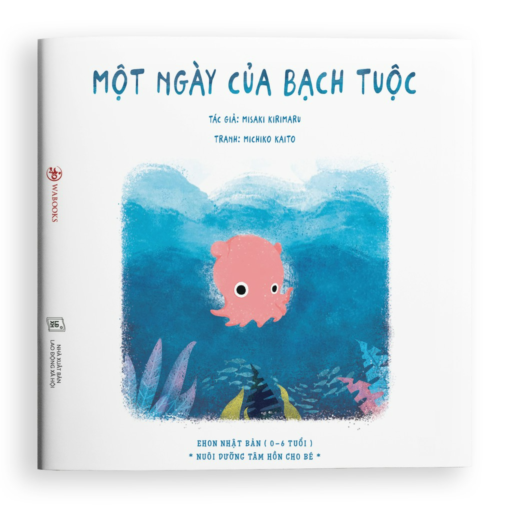 Sách Ehon: Một ngày của Bạch Tuộc - Dành cho trẻ 0-6 tuổi