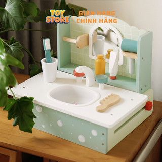 Bộ đồ chơi bồn rửa mặt kabi bằng gỗ cao cấp cho bé toystore FUDAER